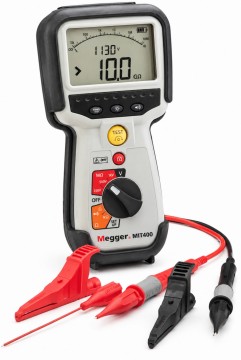 Megger MIT 400/2 CAT IV 1000V isolasjonstester med analog og digital visning. 
