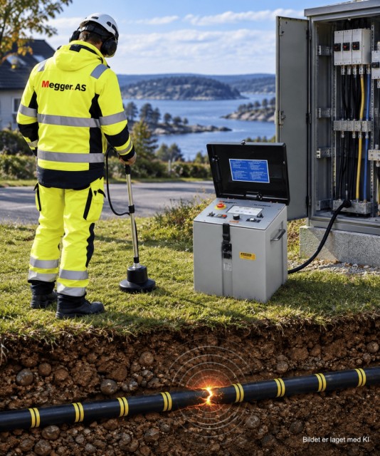 Kabelfeilsøk med støtgenerator